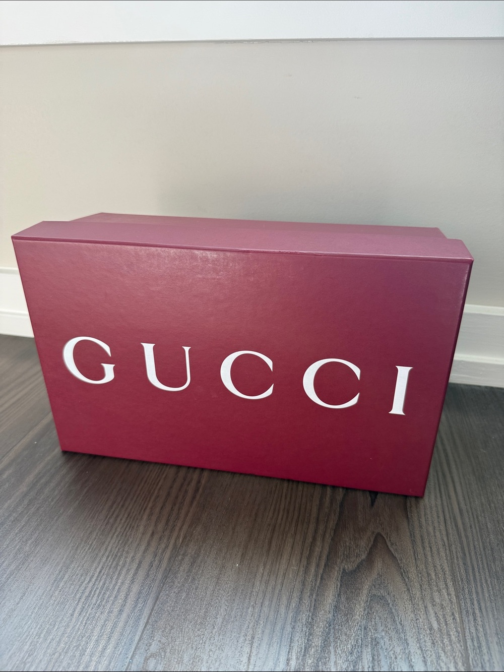 Gucci Burgundy empty shoe box